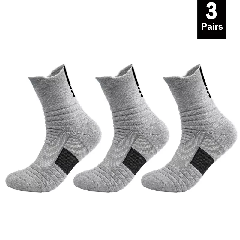 1/3 Pairs Anti-slip Voetbalsokken Mannen Katoenen Sok Korte Lange Buis Voetbal Basketbal Sport Sokken Ademend geurverdrijvende Sok 39-45