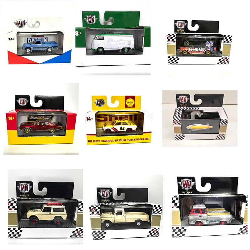 

1/64 M2 ограниченная серия, сборная модель из сплава, литая модель автомобиля, подарочная коллекция, новая посылка