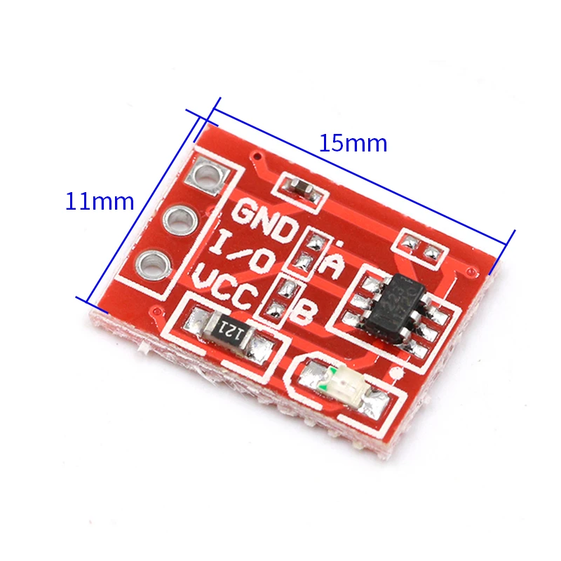 5PCS TTP223 Touch Key Switch Module Touching Button Self-Locking/No-Locking Capacitive Switches Single Channel Reconstruction