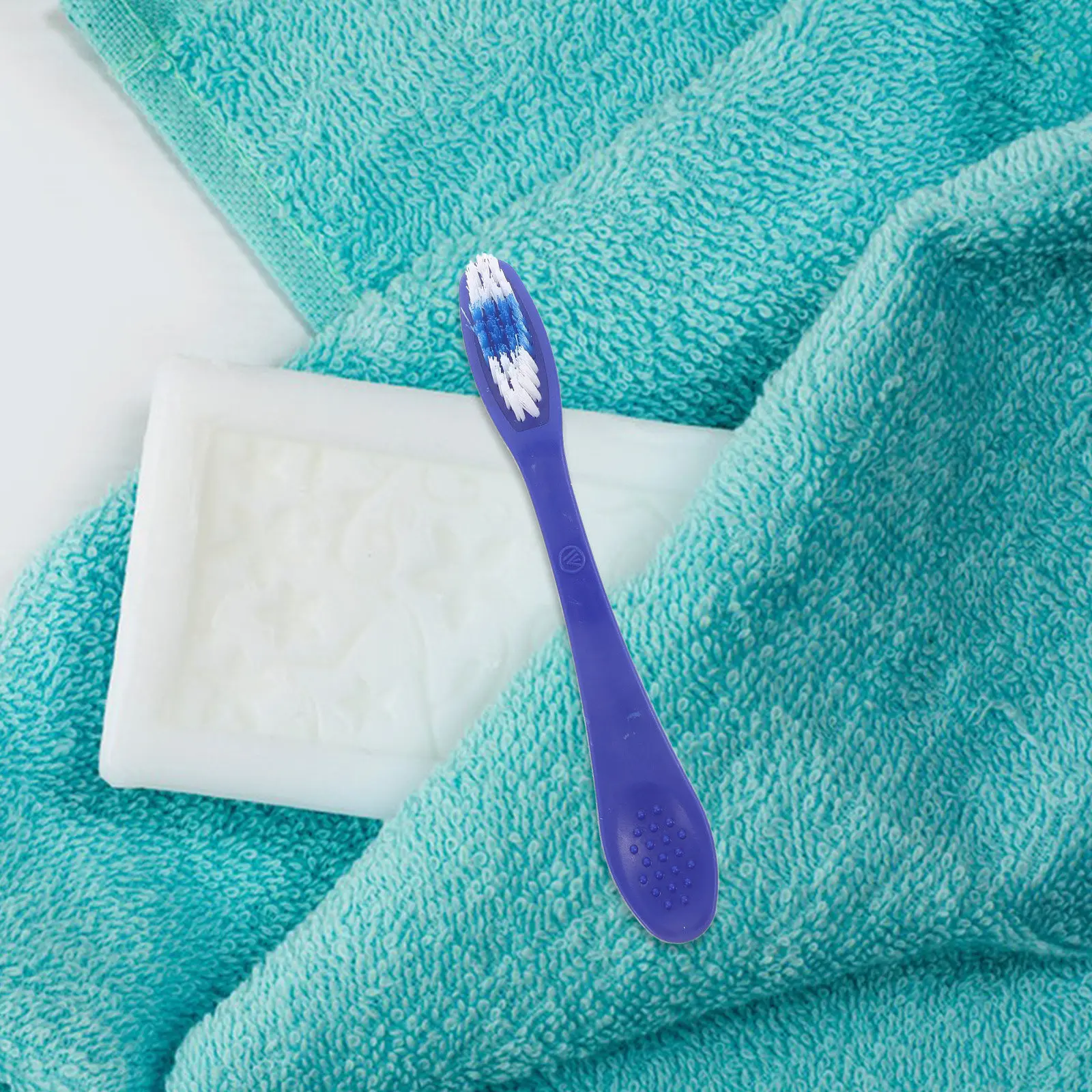 10Pcs Compact Short Handle Toothbrush for Prisons Anti Self Injury Safe Hygienic Fine Bristles Institutional Use Travel Size