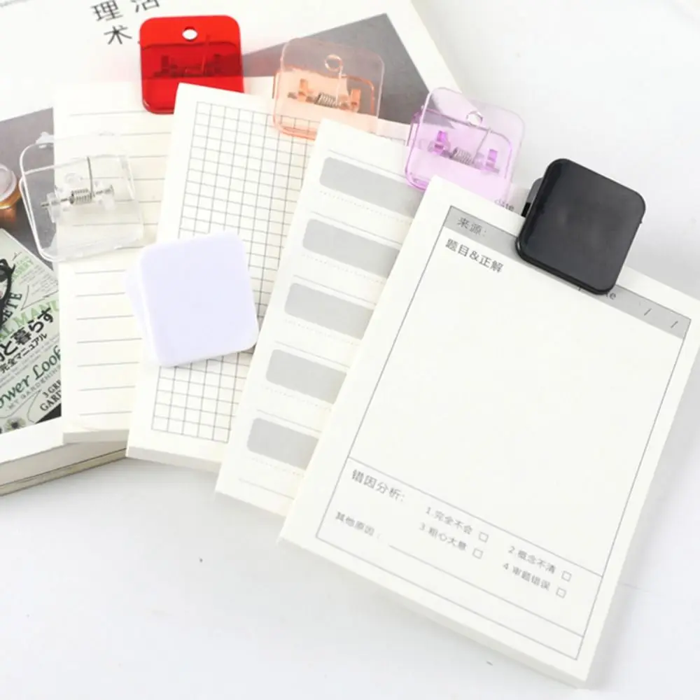 10pcs Durable Acrylic Acrylic Corner Clips Square Transparent Document Folder Letter Paper Clip School Office