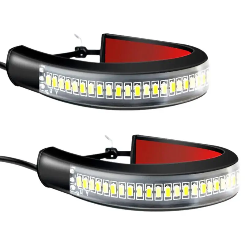 

2PCS Universal LED Motorcycle Turn Signal Light 12V Dual LED Color Turn Warning Lights Signal Indicator Blinker Rear Lights Lamp