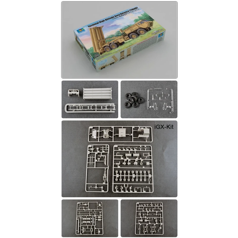 Trumpeter 07176 1/72 Scale Terminal High Altitude Area Defence THAAD Vehicle Hobby Craft Assembly Plastic Model Building Kit