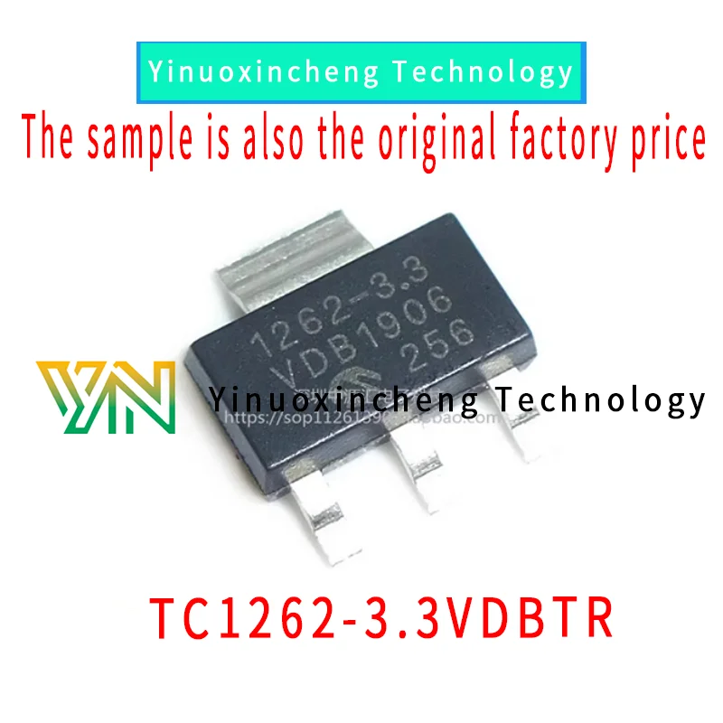 10PCS/LOT TC1262-3.3VDBTR original SMT SOT-223 silk screen 1262-33VDB linear regulator (LDO)