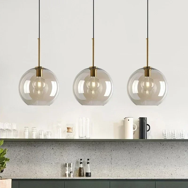 مصباح سقف زجاجي عتيق للمنزل ، تركيبات إضاءة لغرفة النوم ، غرفة المعيشة ، المطعم ، الممر ، ديكور داخلي شمالي