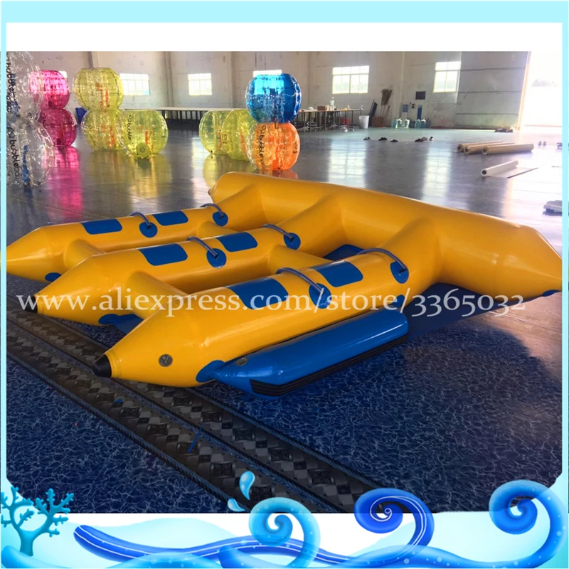 Fliegender Fisch aufblasbar schlepp bar 6 Personen fliegen Fisch Bananen boot Wassersport spiele