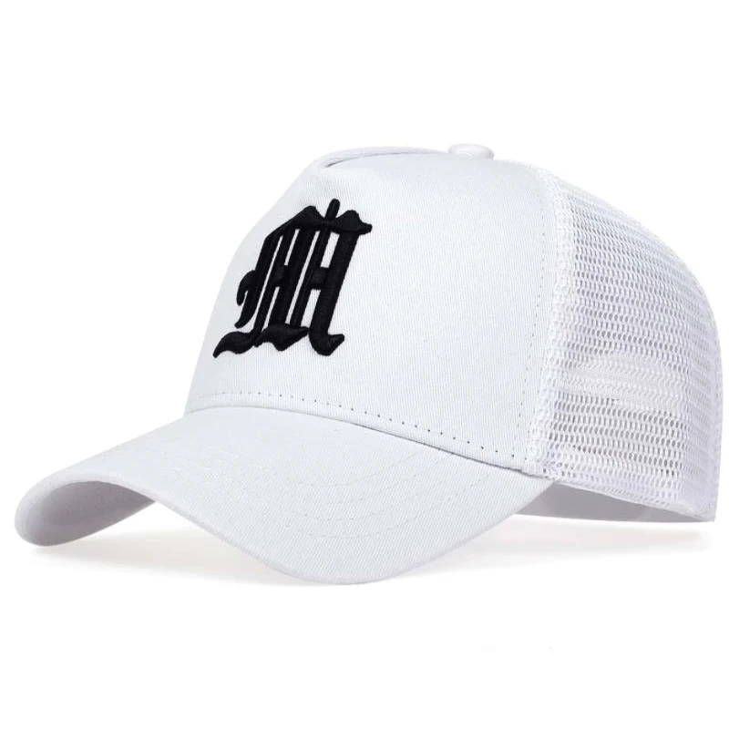 Unisex M Buchstaben-Stickerei Baseball-Netzkappen Hip-Hop-Kappe Frühling Sommer Outdoor Verstellbare Freizeithüte Sonnenschutzhut – Detail 4