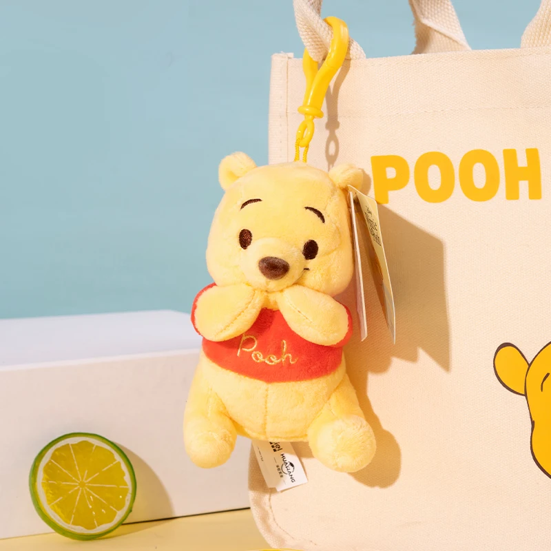 Disney Winnie the Pooh Plush Toy Backpack Pendant Children\'s Toy Soft and Comfortable Doll keyring Birthday Present