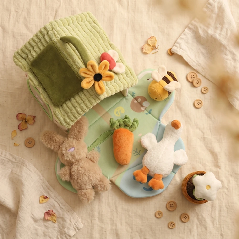 Baumwoll-Puppenhaus-Möbelset für Kinder, Miniatur-Rollenspielzeug zur Förderung der Feinmotorik bei Kleinkindern, Baby-Spielzeuggeschenk – Detail 23