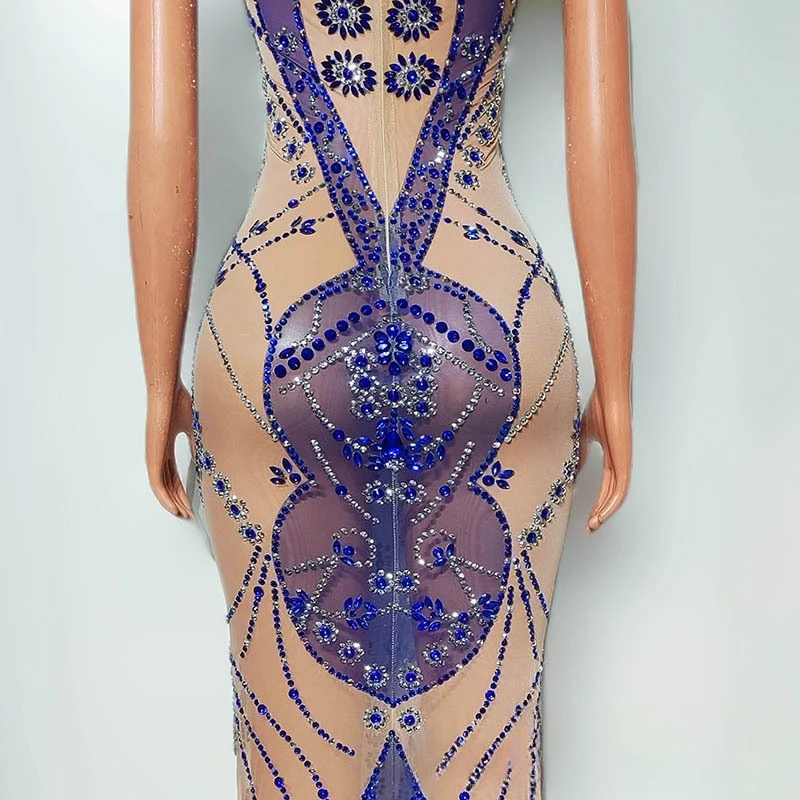 Sukienka z siateczki imitującej mięso, elegancka, zwiewna, modelka dorosła, wybieg, modne ubrania, sukienka wieczorowa na spotkanie roczne, Vestidos De Fiesta Graduación