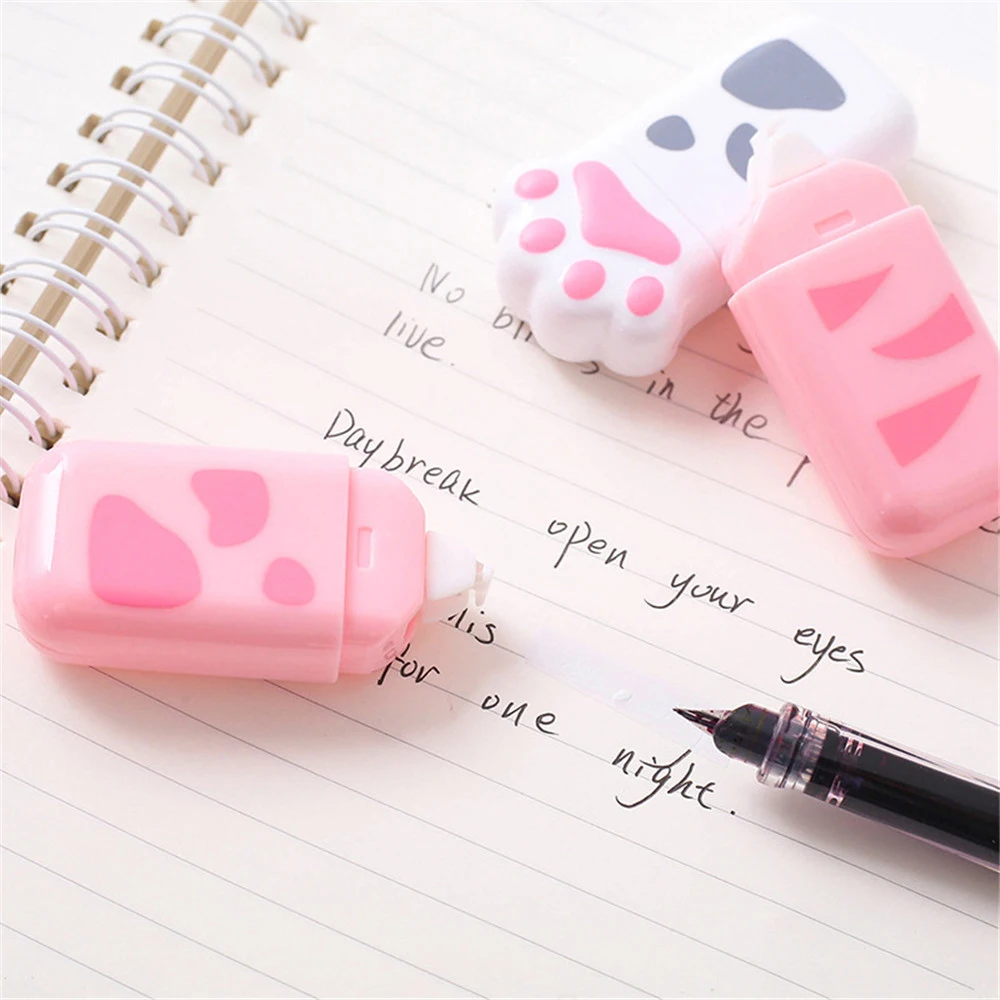 

Lovely Kawaii Gift Portable School Office Supply Correction Supplies Stationery White Out Corrector Cat Claw Correction Tape