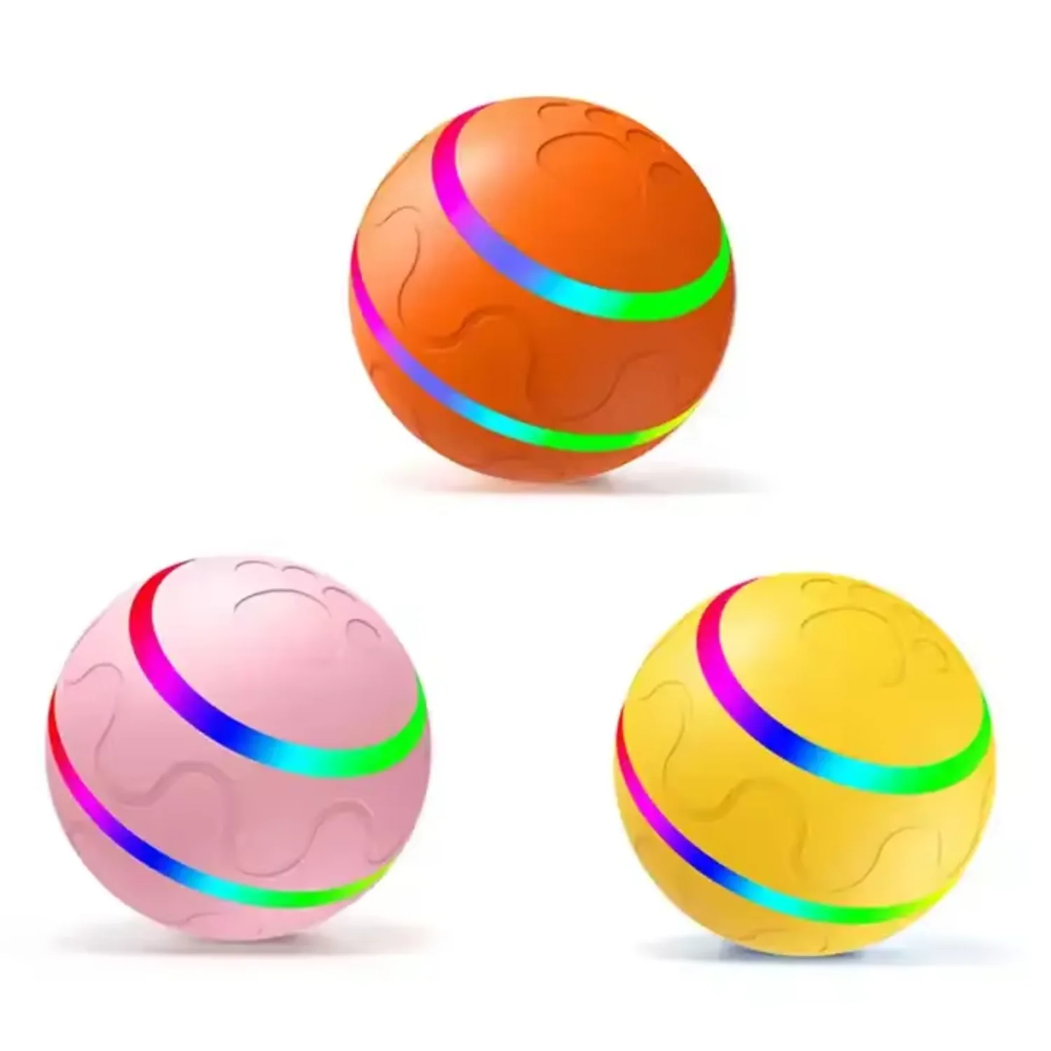 

control Pet Cats Dogs Glow Pet accessories dog toy ball USB charging Smart Electronic Pet Ball LED light ball
