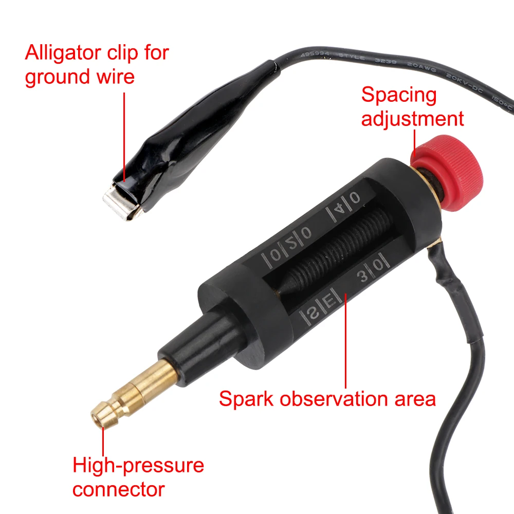 Ignition System Spark Plug Tester Autos Adjustable Ignition Coil Tester In Line Car Circuit Diagnostic Coil Engine