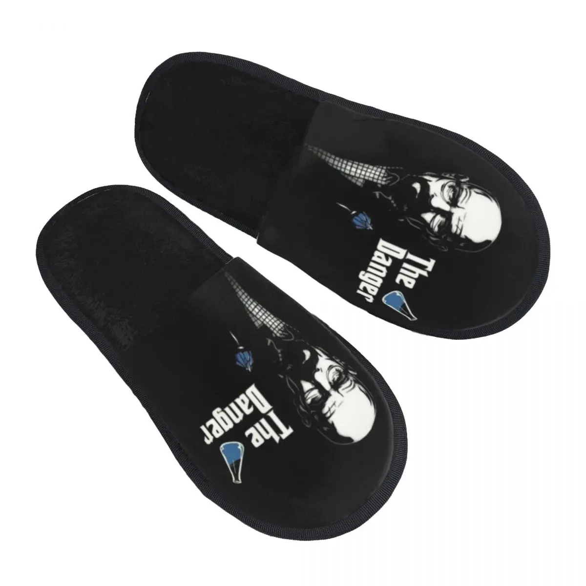 Custom The Danger Heisenberg Guest Slippers for Bedroom Women Breaking Bad Walter White House Slipper