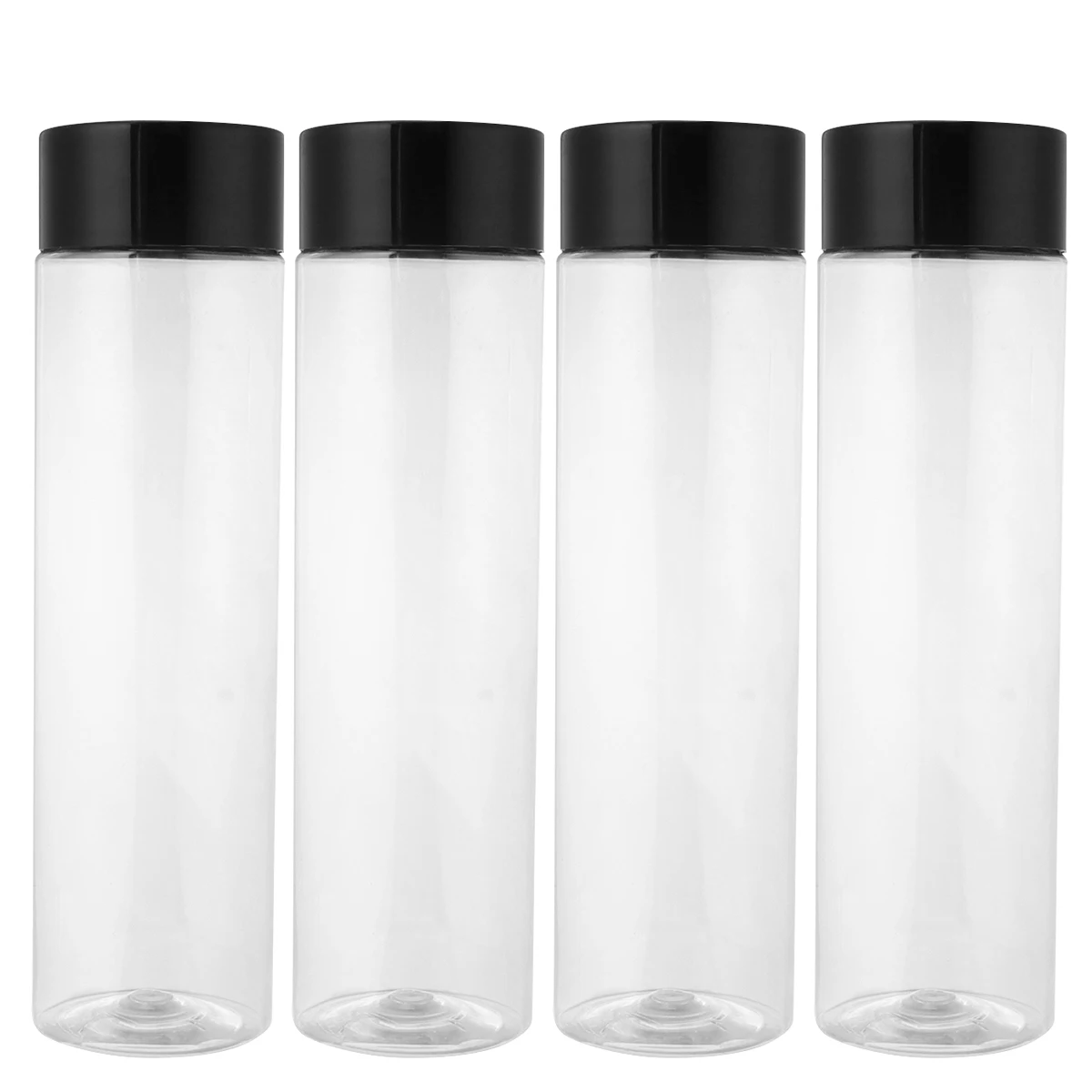 

12 PCS Transparent Empty Bottles Beverage Water Juice Containers PET Plastic Storage Bottle Food Grade Safe Daily