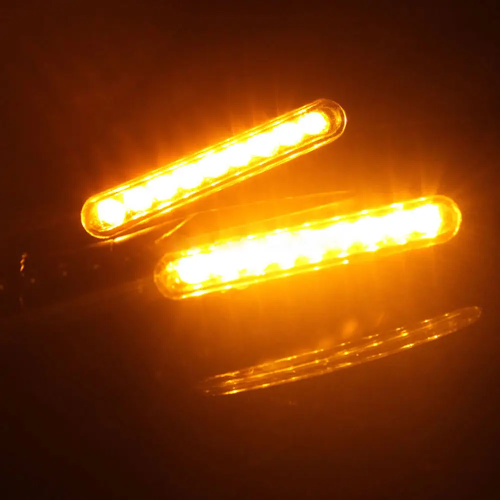 1/2/4 قطعة LED دراجة نارية امب مصباح إشارة الانعطاف LED السوبر مشرق العنبر المتعري ضوء العالمي للدراجات النارية بدوره إشارة المؤشر