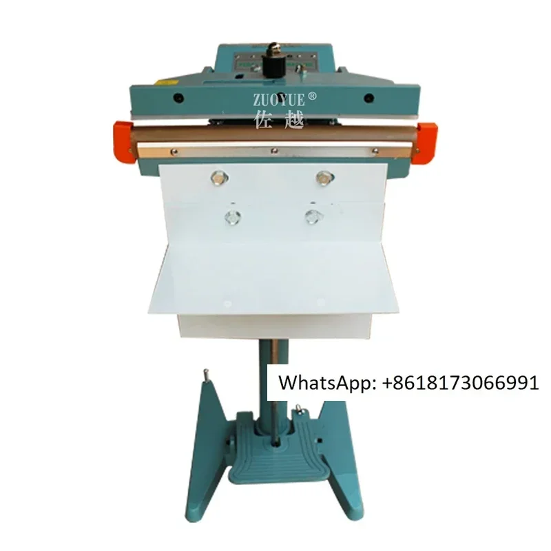 Máquina selladora de bolsas de aluminio Zoyue PSF-1000 con marco de aluminio, máquina selladora de bolsas de aluminio con calentamiento de doble cara.