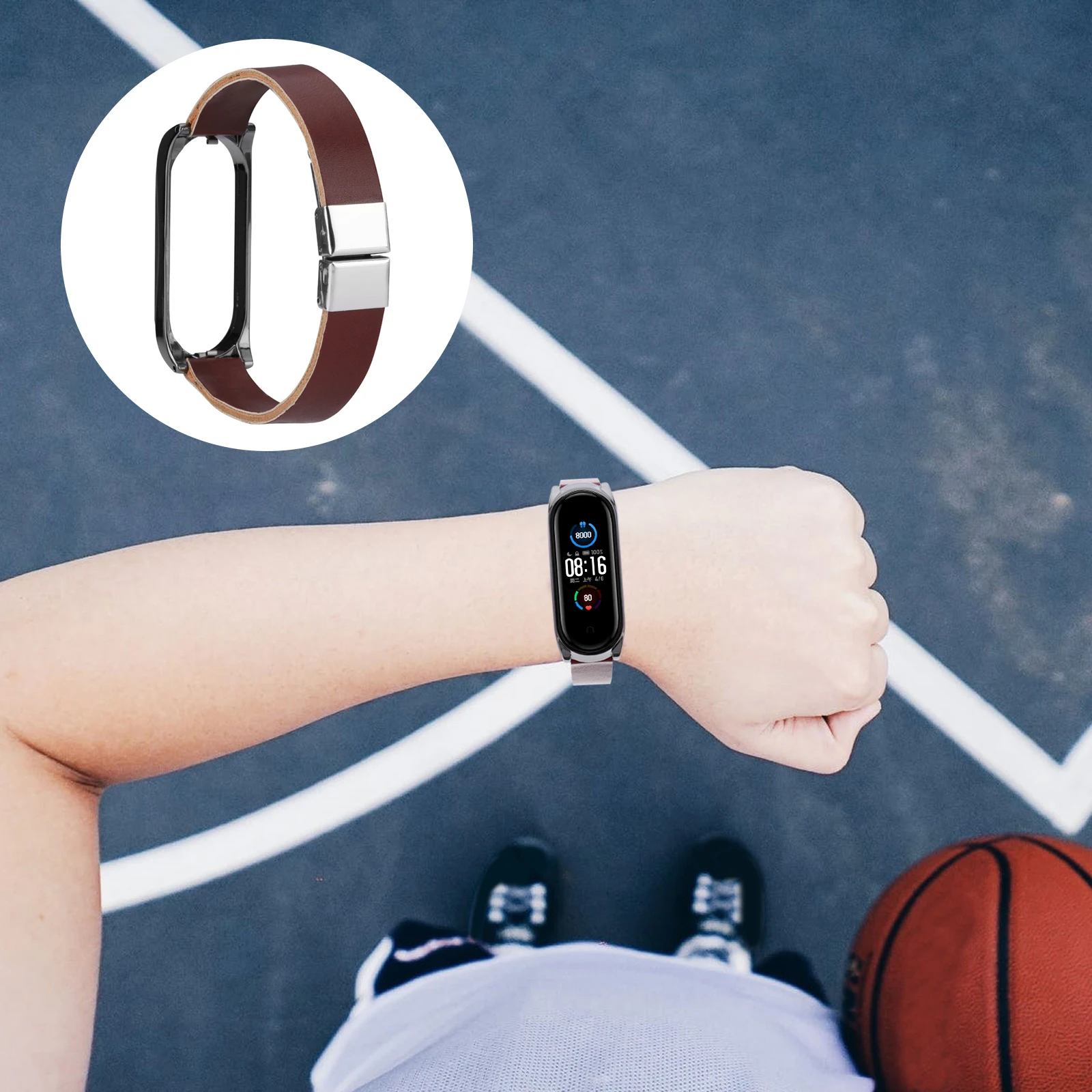 

Wrist Strap Compatible for Xiaomi 5 5NFC Durable Skin-Friendly Chic Accessory for Smartwatch