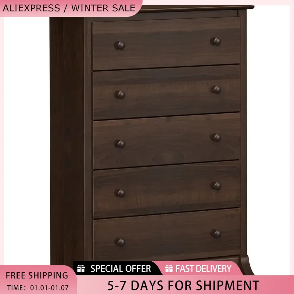 Dresser,Superior 5-Drawer Chest for Bedroom -Spacious and Stylish Chest of Drawers,Measuring 17.75