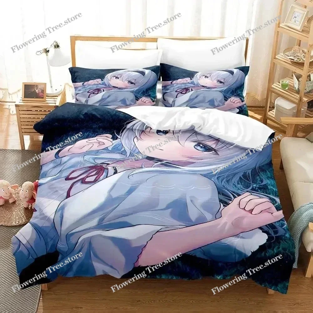 

Anime Ryuos Work is Never Ai Bedding Set Boys Girls Twin Queen Size Duvet Cover Pillowcase Bed Boys Adult Home Textileextile