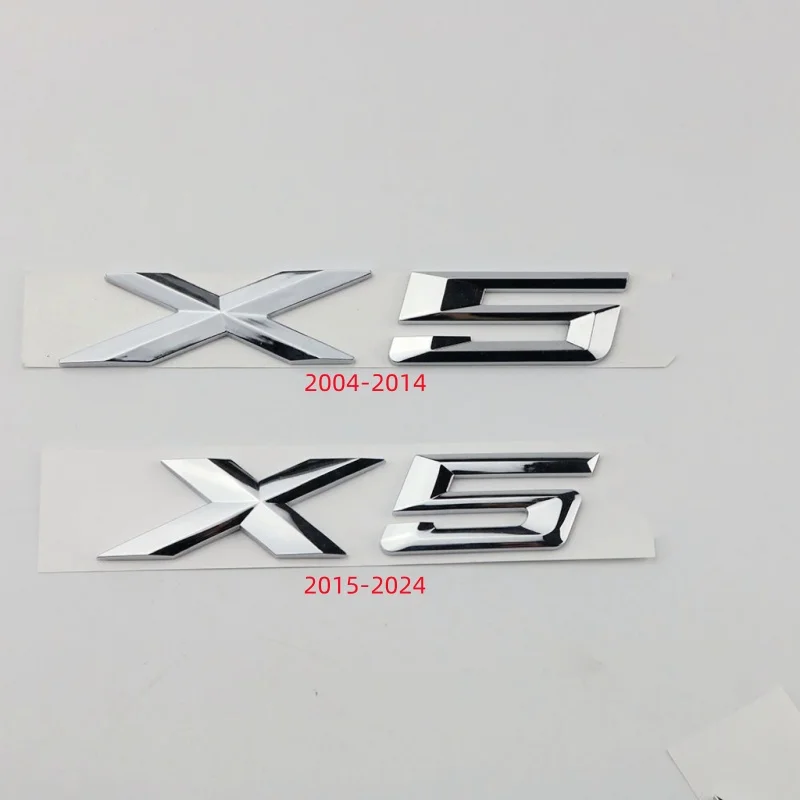 3d ABS Adhesive Matte Black Chrome Letter For Car Trunk BMW X5 Logo X5 Letters Stickers Emblem Badge E70 E53 F15 G05 Accessories