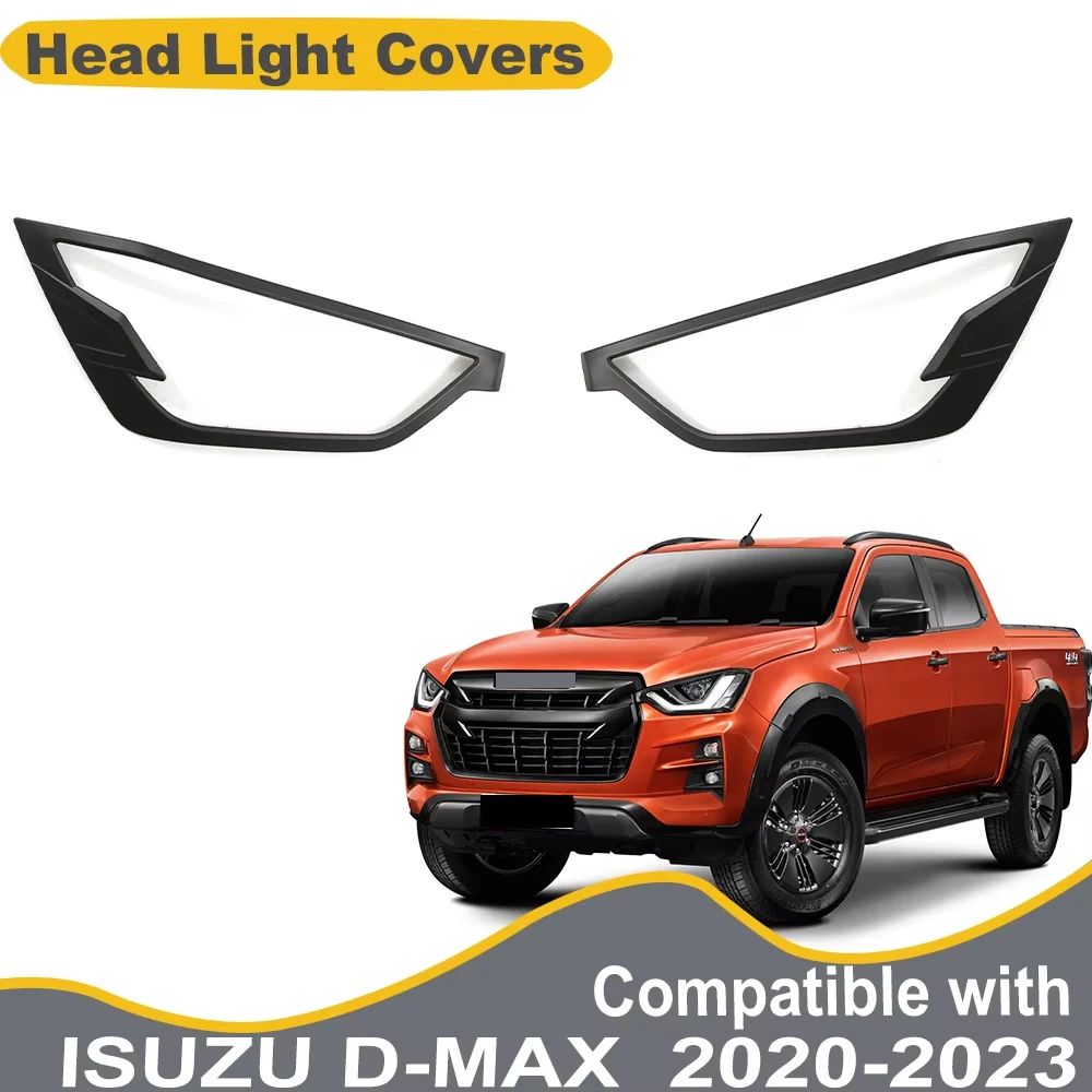 cornici-coprifaro-nere-opache-in-abs-per-isuzu-d-max-v-cross-2020-2021-2022-2023-accessori-esterni-auto