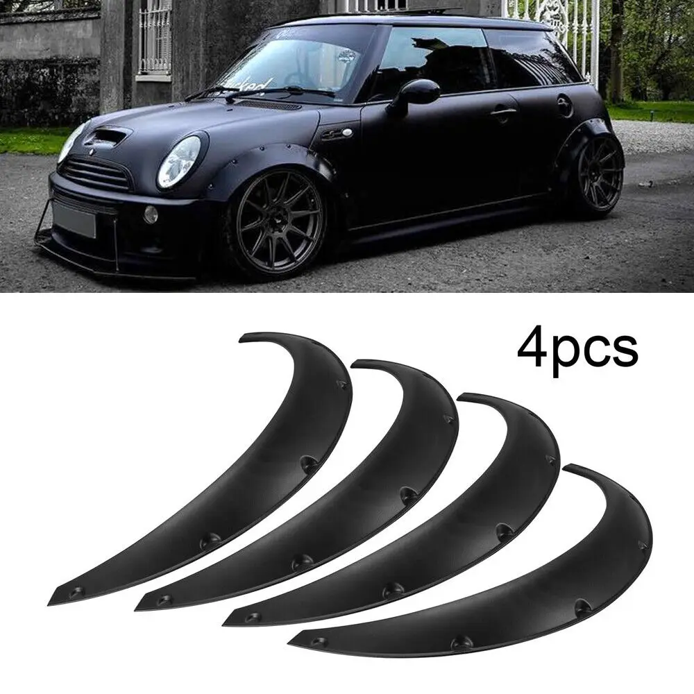 LAICY For Mini Cooper R53 R55 R56 R58 2015-2022 Car Wheel Arch Fender Flares Mudguard Mud Splash Guard Wheel Eyebrow Extra Wide