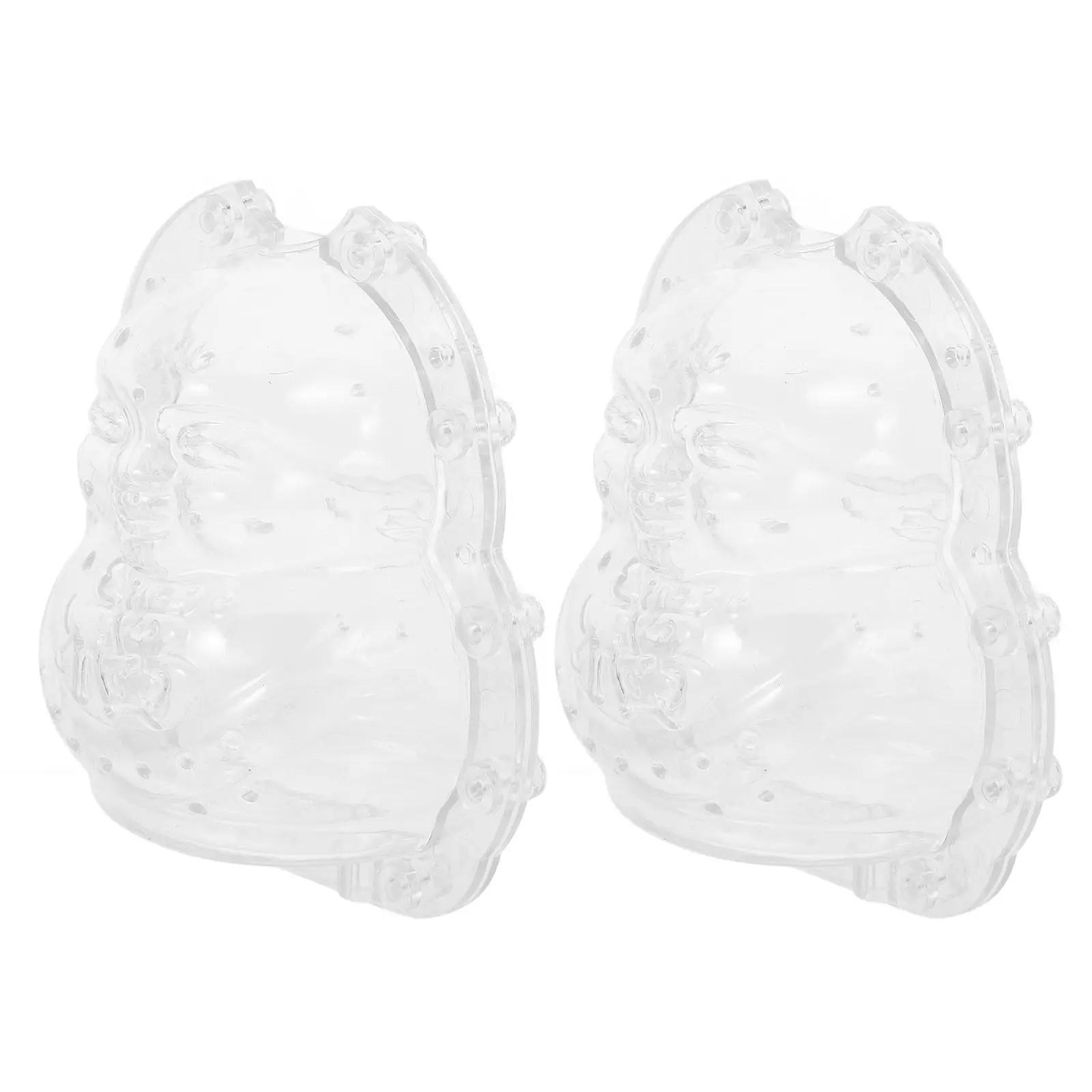 2Pcs Clear Buddha Shaping Mold Fruit Growing Tool Made of Sturdy Pc Material for Melon Ginseng Transparent Cultivation Fun