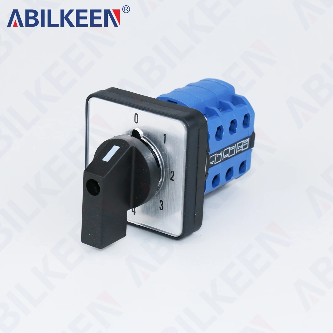 

ABILKEEN 0-1-2-3-4-5-6 семипозиционный универсальный поворотный переключатель 440 В 20 А поворотный переключатель с преобразованием мощности нагрузки