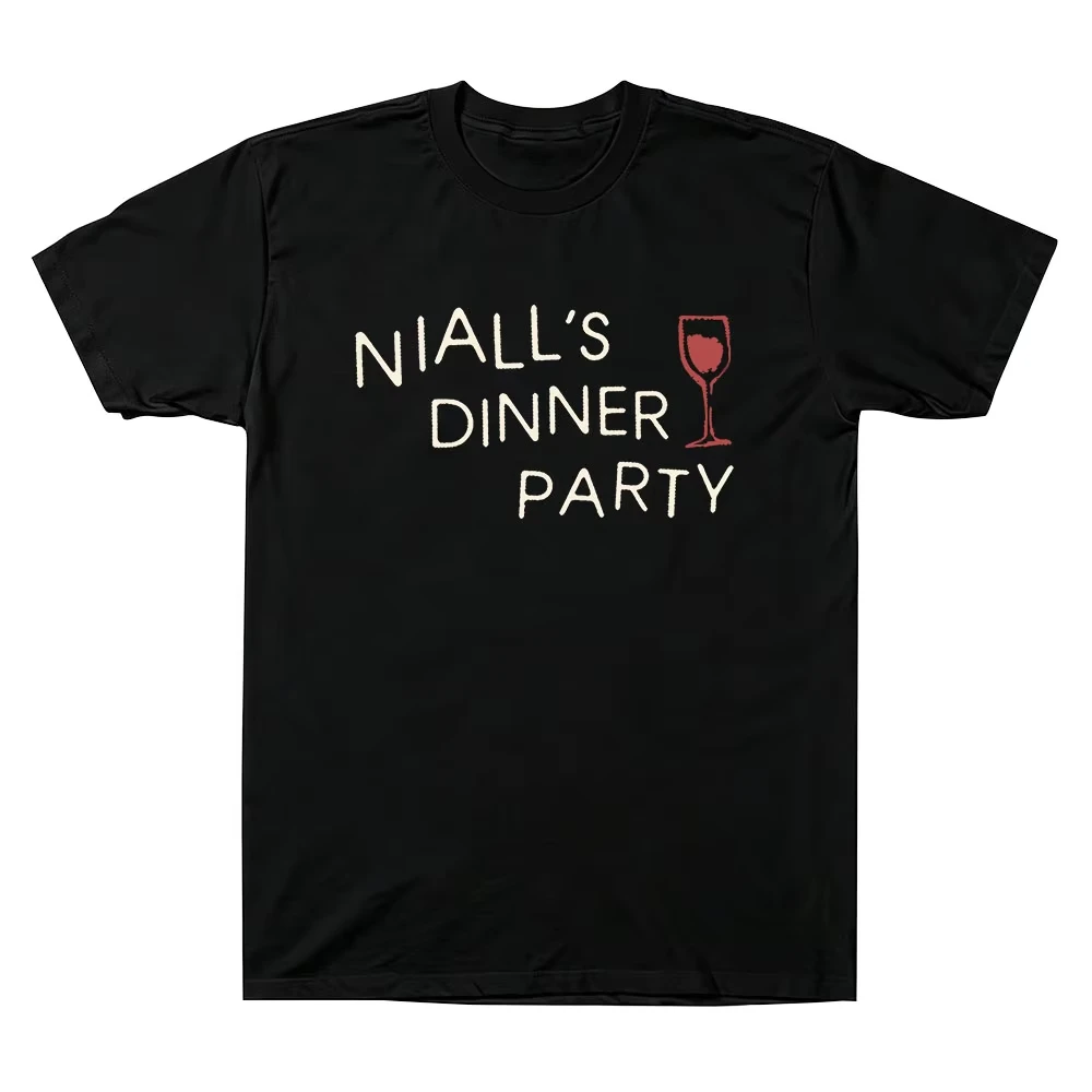 Niall's Dinner Party Tee Niall Horan O-neck Cotton Graphic Print T-shirt Men Women Casual Music Fans Top Streetwear Fashion Top