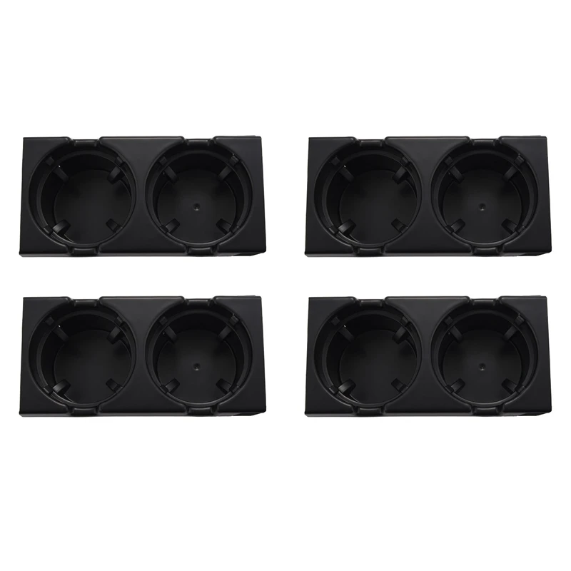 

4X Car Center Console Water Cup Holder Beverage Bottle Holder For Bmw 3 Series E46 318I 320I 98-06 51168217953 Black