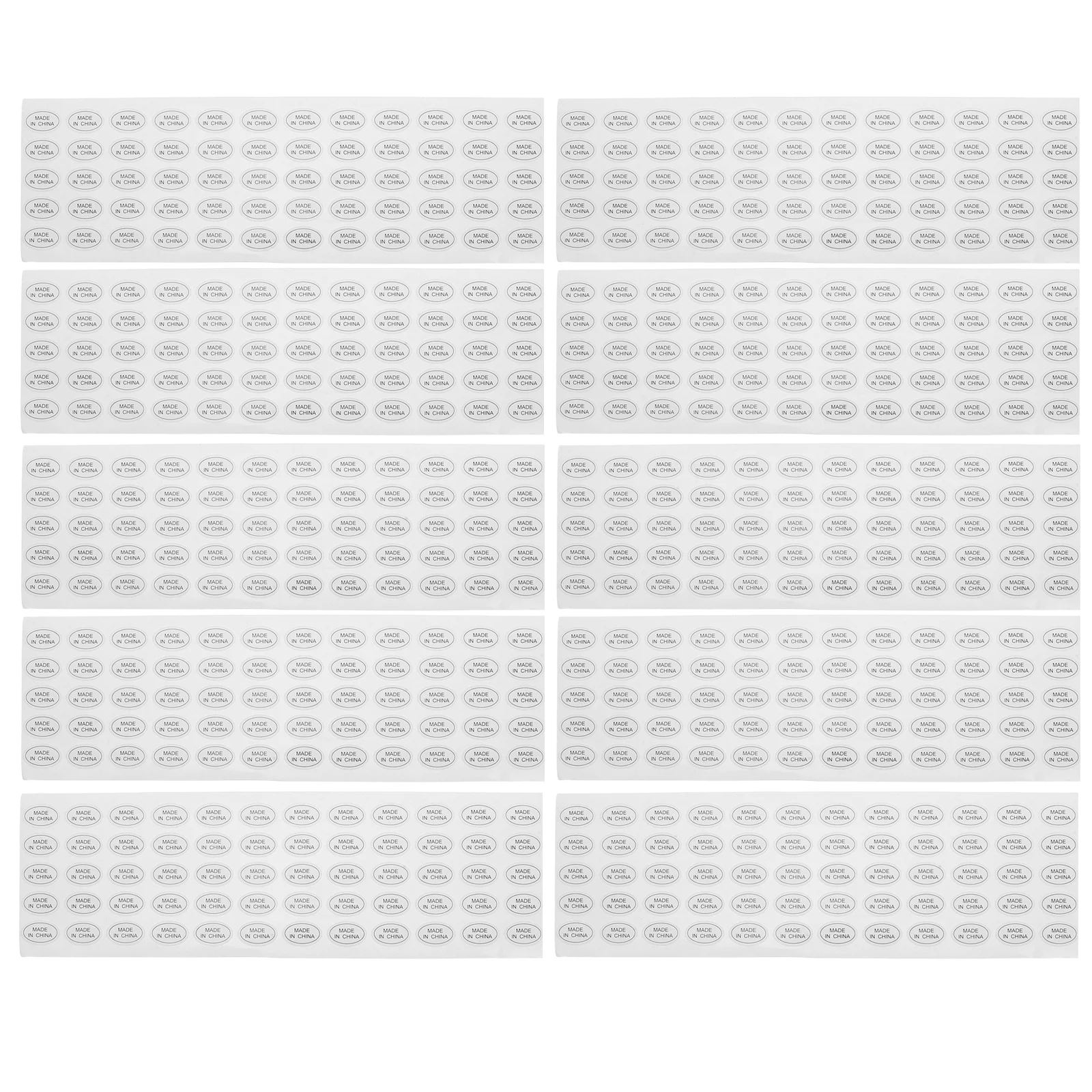 1200 قطعة تسميات المنتجات الصينية مقاوم للماء المسيل للدموع مقاومة بولي كلوريد الفينيل ذاتية اللصق ملصقات مستديرة لتخزين تغليف المواد الغذائية المطبخ #5