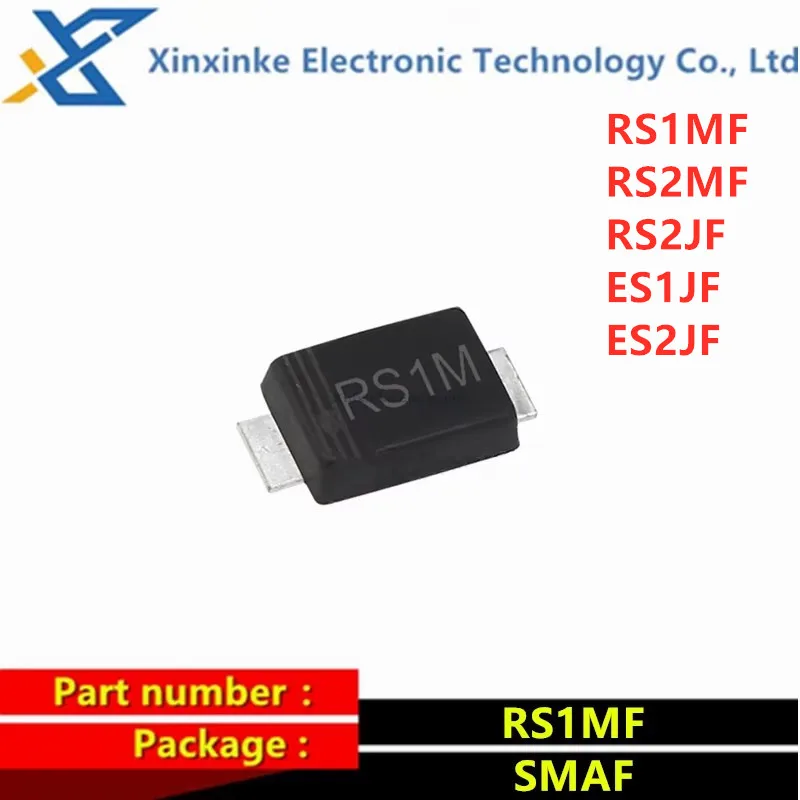 100PCS RS1MF RS2MF RS2JF ES1JF ES2JF SMAF Thin Fast Recovery Diode SMD