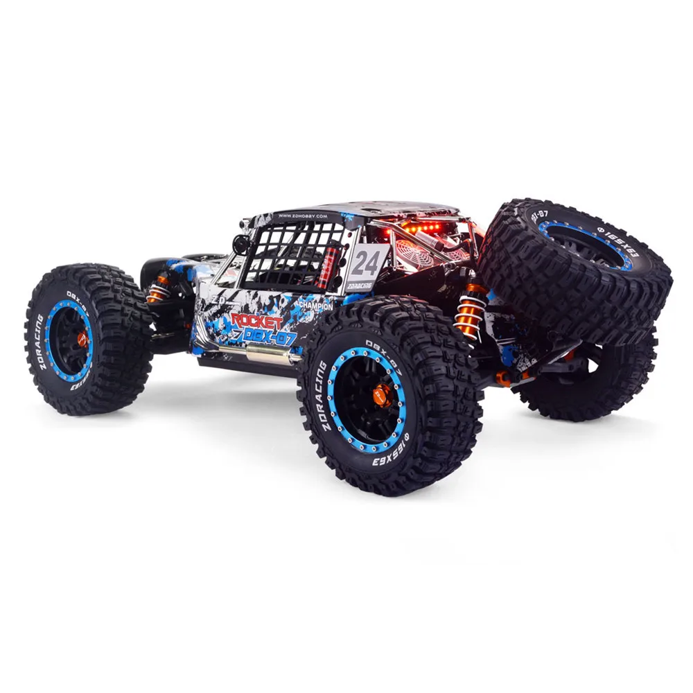 ZD Racing DBX 07 1/7 RC Car 4WD 80km/h High Speed Brushless Desert Monster Off-Road Remote Control Cars for Aldult Children Toys