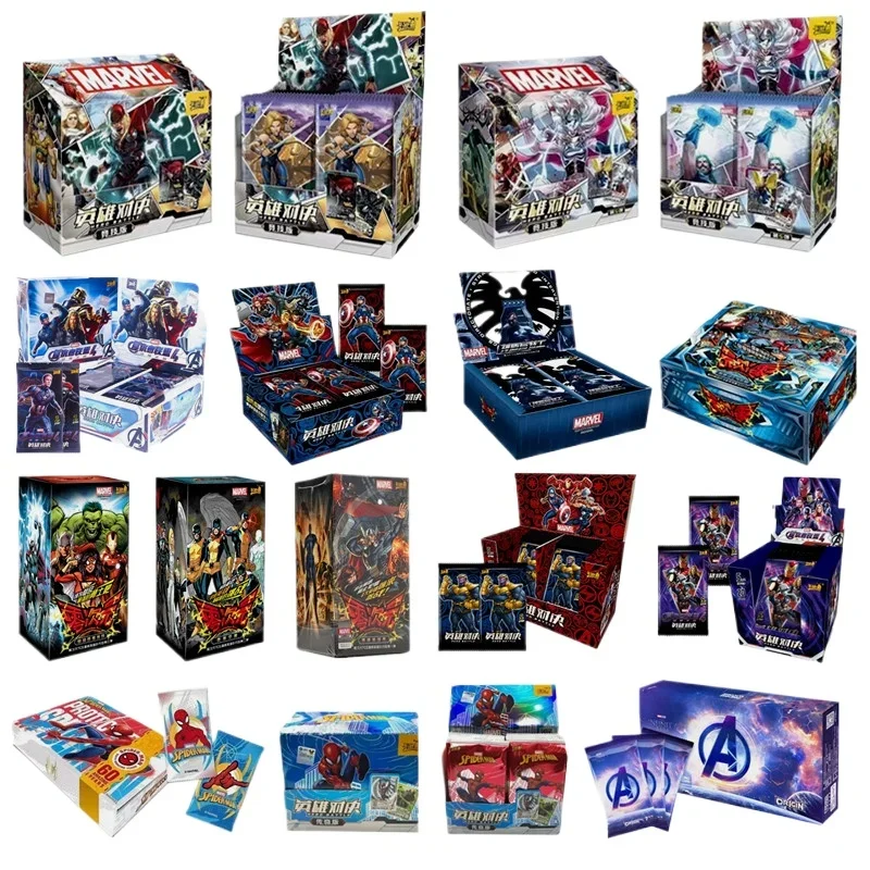 KAYOU Marvel Card New Anime The Avengers Comics Heroes Versus Collection Cards Party Playing Games Card Toys Children\'s Gift