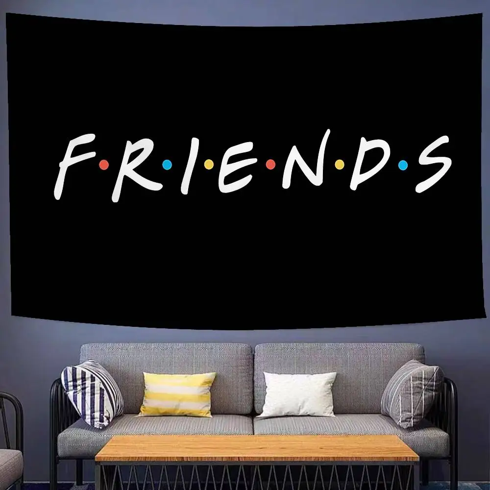 Hot Sale Friends TV Show Printed Large Wall Tapestry Hanging Tarot Hippie Wall Rugs Dorm Art Home Decor