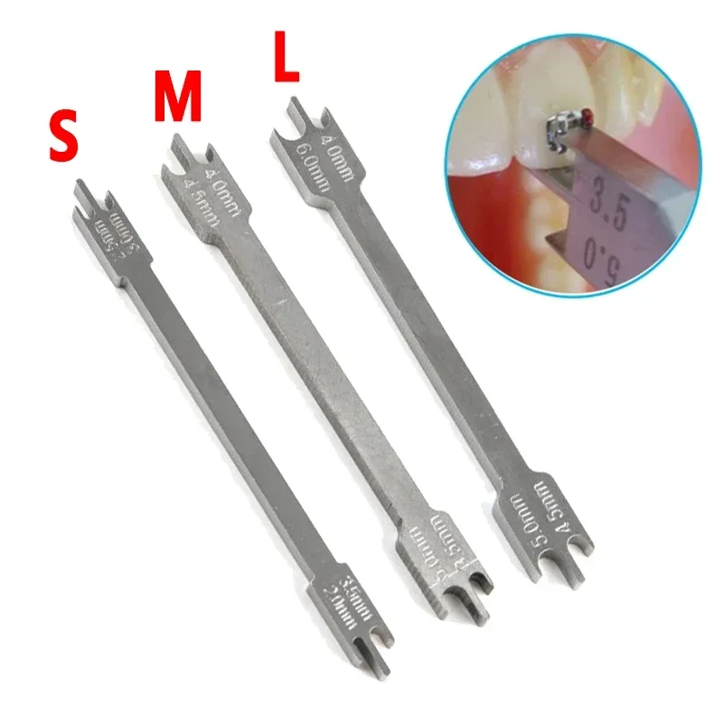 

1PCS Dental Orthodontic Bracket Locator Bracket Placement Gauge Dental Orthodontic Stainless Steel Dentistry Instrument Tool