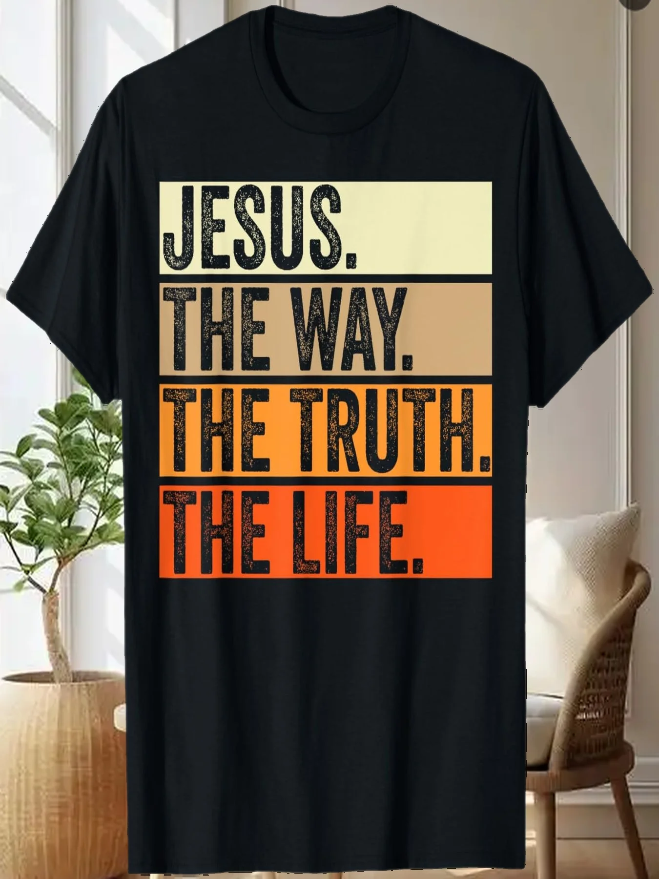 

Jesus The Way Truth Life Christian Worship Bible Preacher T-Shirt