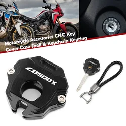 For HONDA CB500X CB500 X CB 500X 2013-2025 2024 Motorcycle Accessories CNC Key Case Cover Shell & Key chain Keychain Keyring