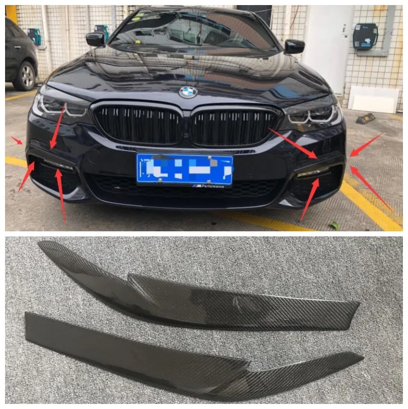 

For BMW 5 Series G30 G38 530Li 528 Li 2018-2022 High Quality Bumper Front Lip Splitter Trim Fog Lamp Headlights