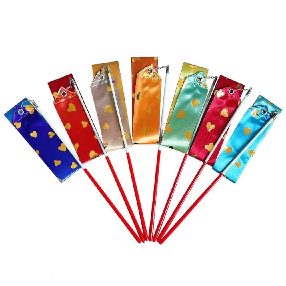 Ribbon Streamer Artistic Long Ribbon Vibrant Color Rhythmic Gymnastics Ribbon Extra Soft Smooth Flexible Dancer Wand for Kids