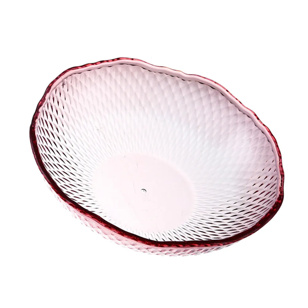 

Тарелка для фруктов и закусок, розовая, глянцевая, пластиковая, с кристаллическим дизайном и узором «соты», для конфет, печенья, выпечки, домашнего декора