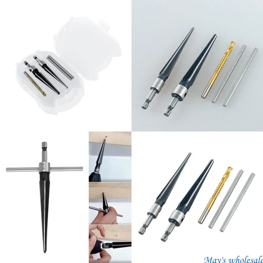 

Multizize Tapere Deader Set для отделки дерева, T-ручка, "-5/8" 1 8 448a