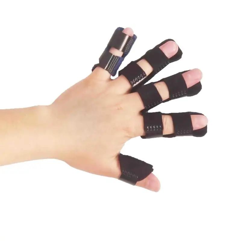 5 قطعة الرجال والنساء الرياضة واقية تثبيت الاصبع للأصابع المكسورة/تستقامة الاصبع/مفصل إصبع قفازات دعم مجموعة #3