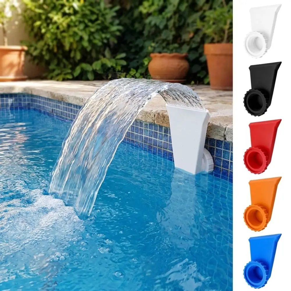 Plastic Pool Return Fountain Leak Proof Water Fun Swimming Pool Waterfall Wide Mouth 3D Printing Pool Waterfall Sprayer Backyard