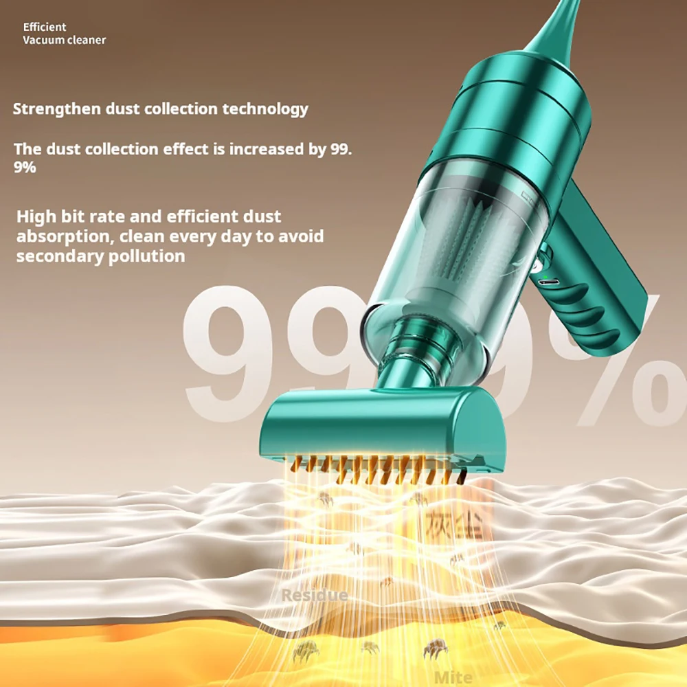 Wireless Handheld Mini Car Home Vacuum Cleaner Powerful Suction Portable Strong Dust Remover Keyboard Friendly Silent Pet Safe