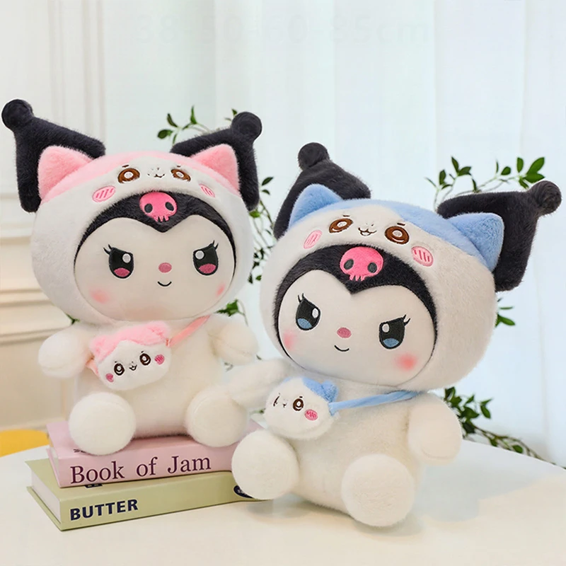 

Kawaii Sanrio плюшевая игрушка мягкая кукла DIY рюкзак Kuromi Cute Pals Sleep Buddy детский подарок на день рождения для мальчиков и девочек