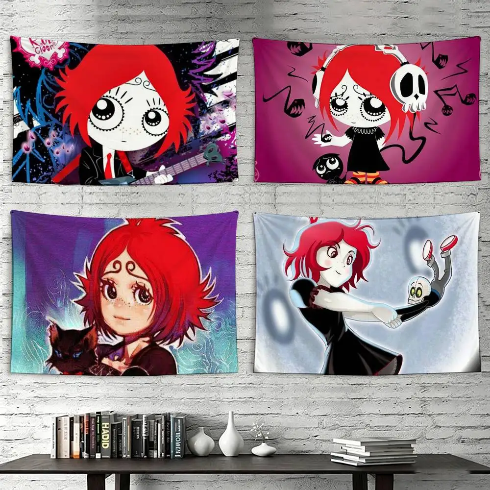 

Anime R-Ruby Gloom Flags Wall Hanging Tapestry Outdoor Garage Room Decorative flag Background Blanket