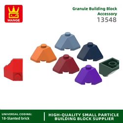 122Pcs/lot 13548 Slope Roof Tile 2X2X1 Dots Block Moc Color Accessories Compatible with Brick DIY Children's Toy Assembly Parts