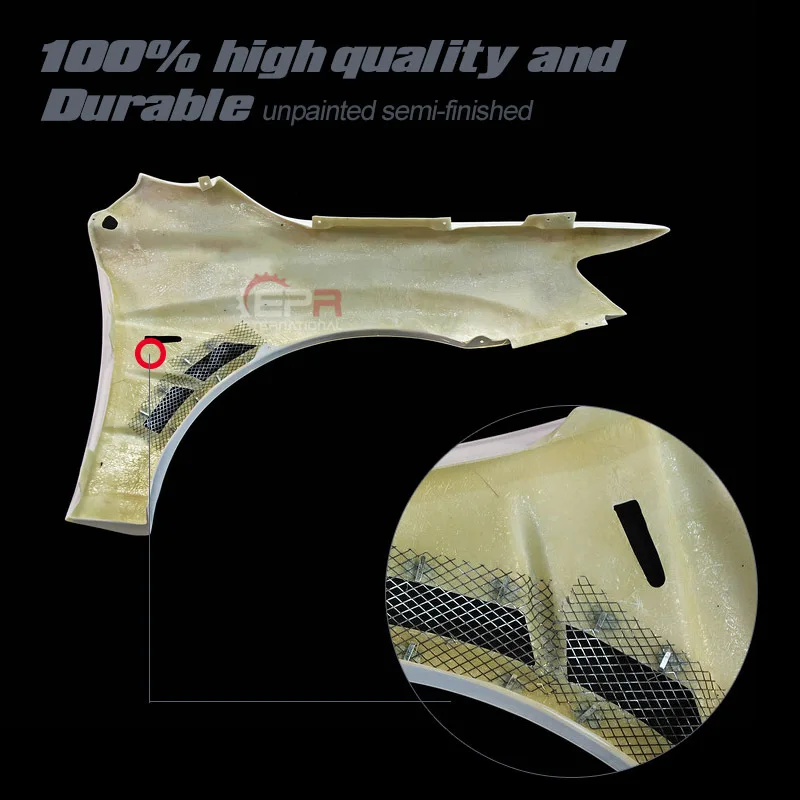 SAAR ينطبق ميتسوبيشي لانسر تطور EVO10 الجبهة الحاجز الراتنج الألياف تعديل جزء CS نمط الجبهة واقي الطين #4